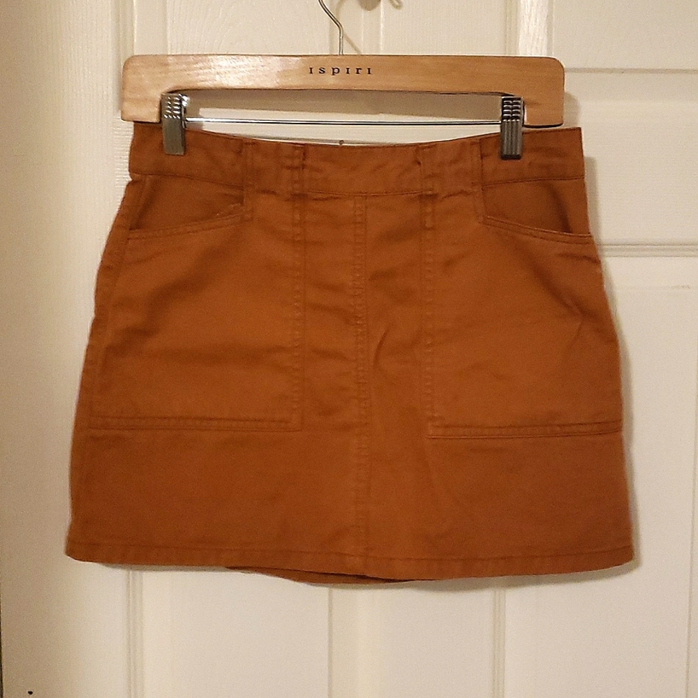 Orange Mini Skirt